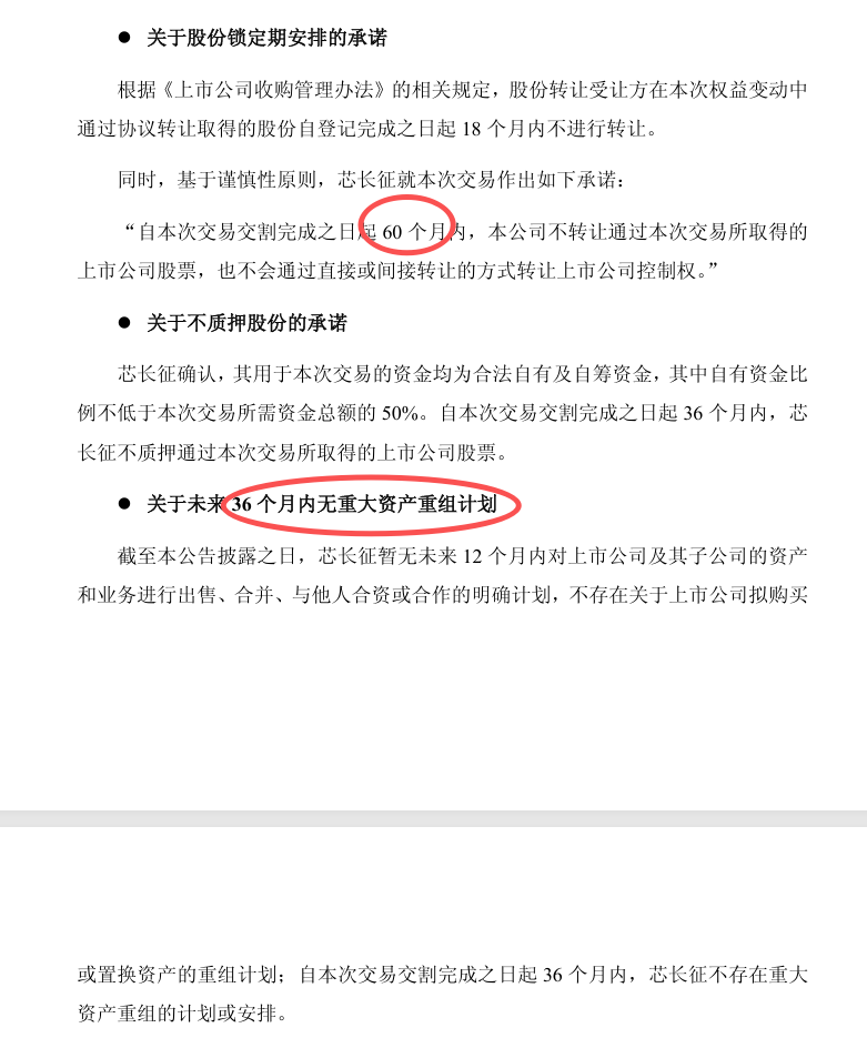 A股控制权交易现新动向:五家公司收购方集体承诺60个月超长锁定期,资本逻辑几何? A股控制权交易现新动向:五家公司收购方集体承诺60个月超长锁定期,资本逻辑几何?